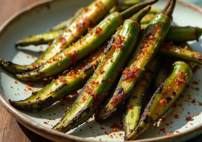 Crispy Roasted Okra