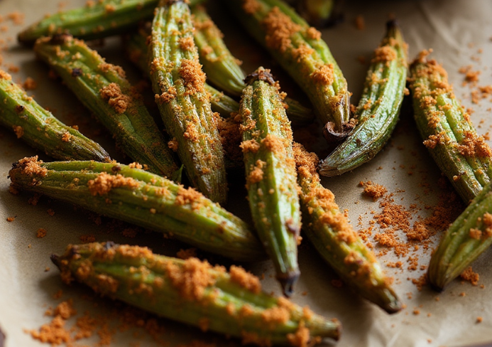 Oven Roasted Okra