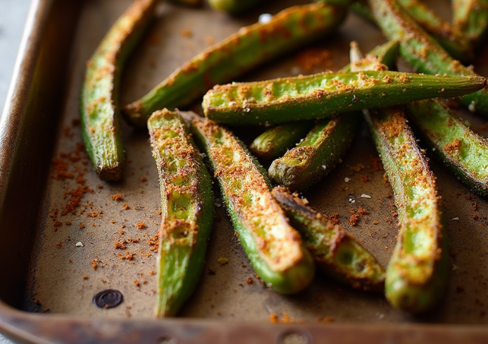 Crispy Roasted Okra