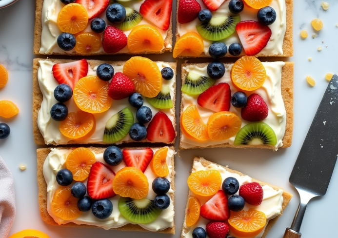 Sugar Cookie Fruit Pizza