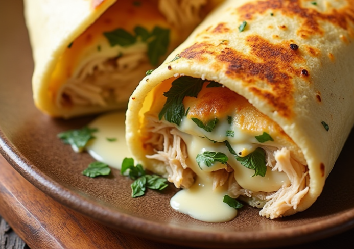 Garlic Chicken Wraps