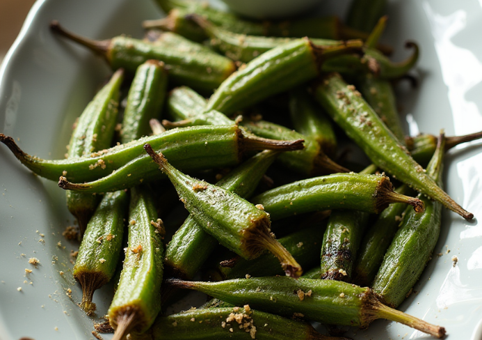 Oven Roasted Okra