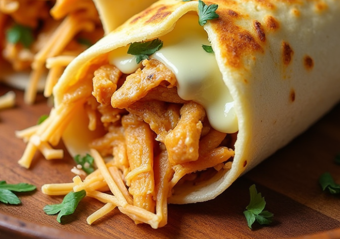Garlic Chicken Wraps