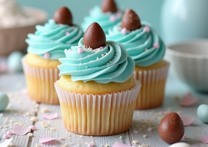 Robin’s Egg Cupcakes