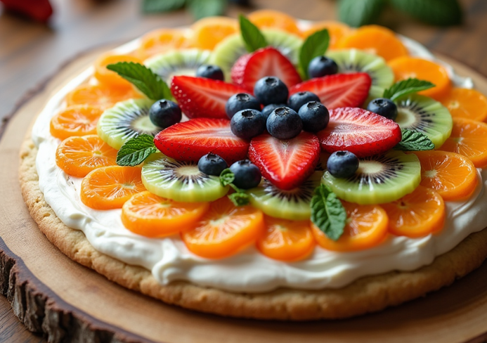Sugar Cookie Fruit Pizza
