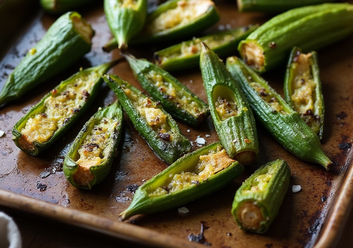 Simple Roasted Okra