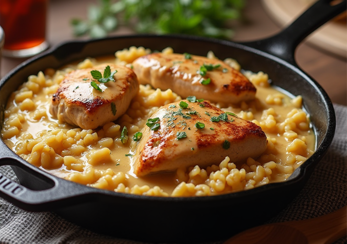Smothered Chicken and Rice