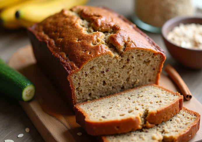 oatmeal zucchini banana bread
