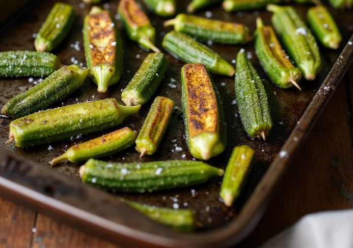 Oven Roasted Okra