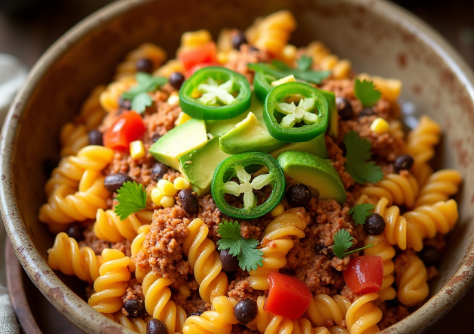 crockpot taco pasta