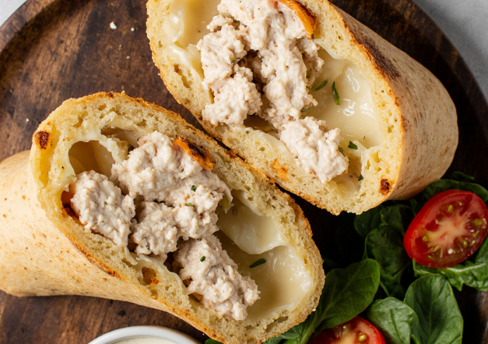 garlic chicken wraps