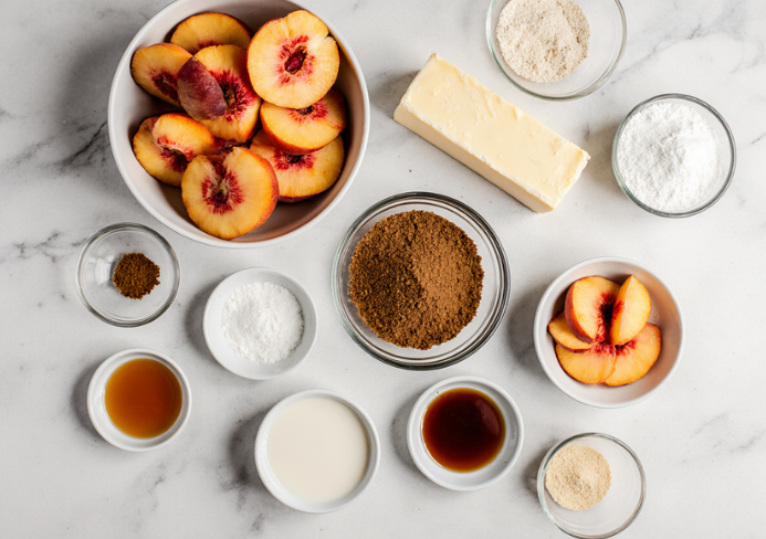 peach upside down cake