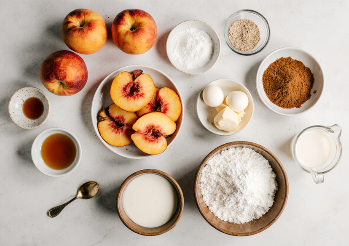 caramel peach upside down cake