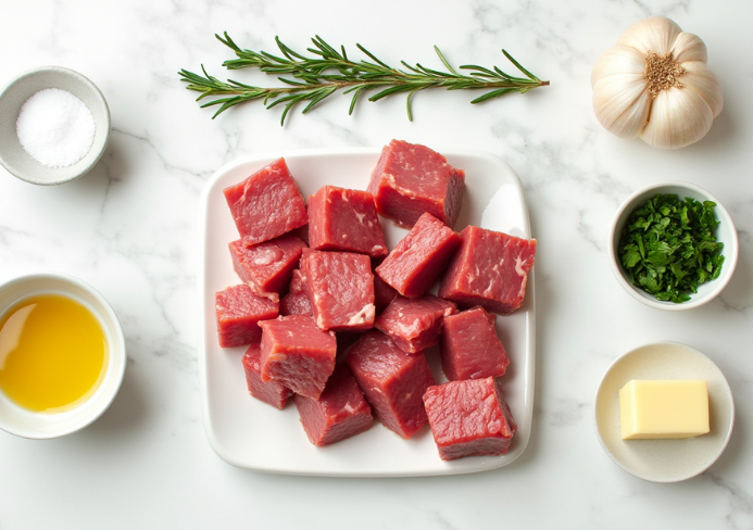 garlic butter beef bites