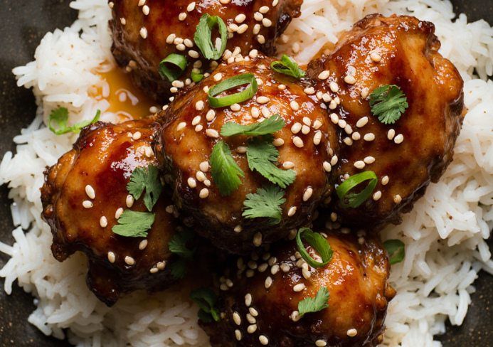 honey bbq chicken rice
