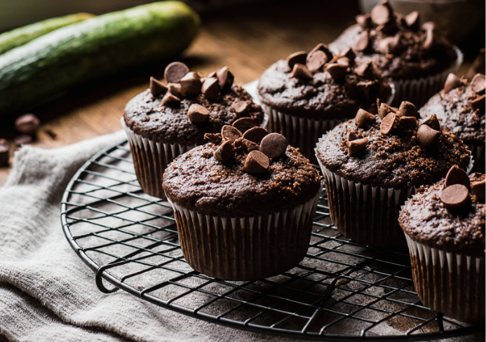 chocolate zucchini muffins