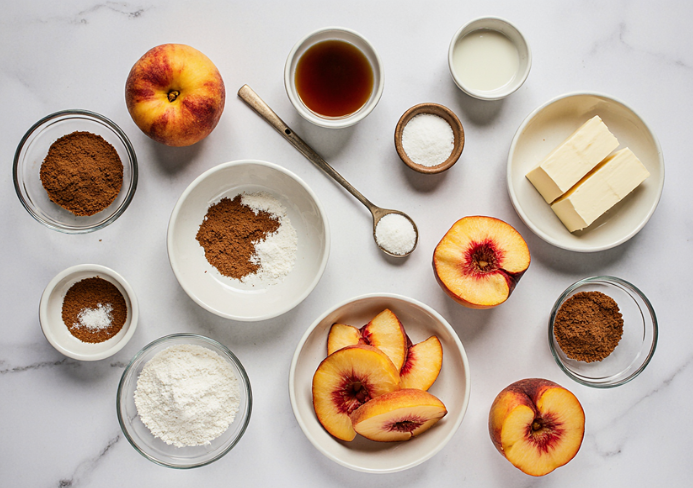 peach upside-down cake