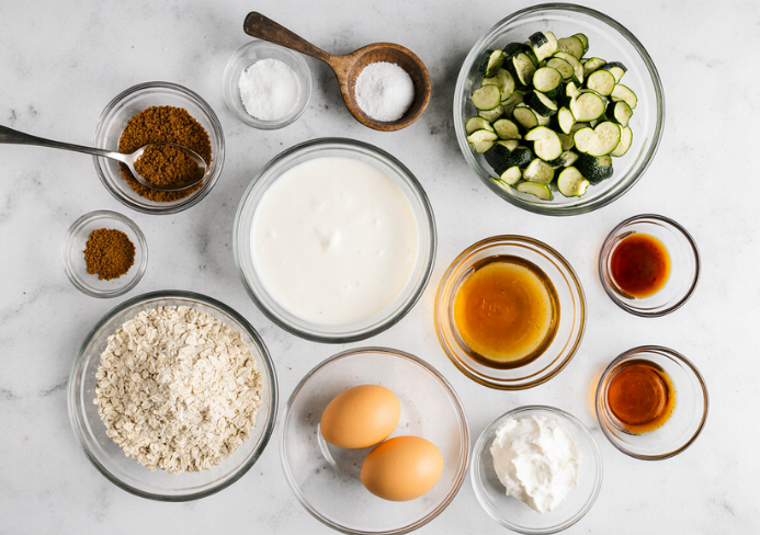 Zucchini Greek Yogurt Pancakes