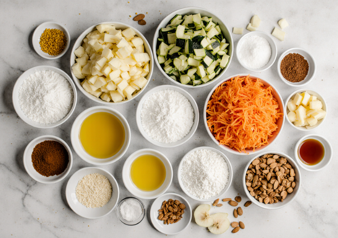 carrot cake zucchini muffins