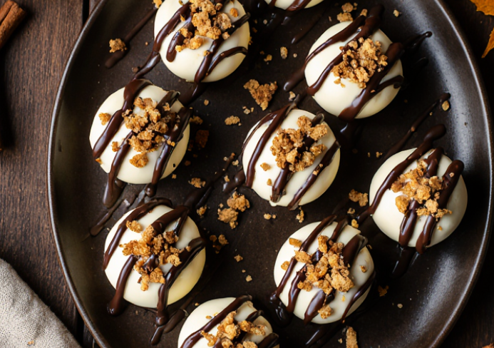 Pumpkin Cheesecake Truffles