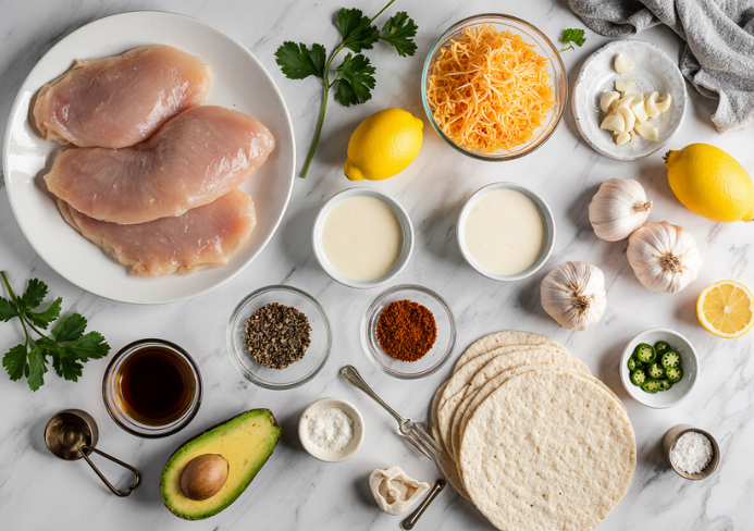 garlic chicken wraps