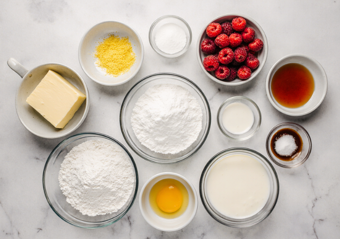lemon raspberry scones