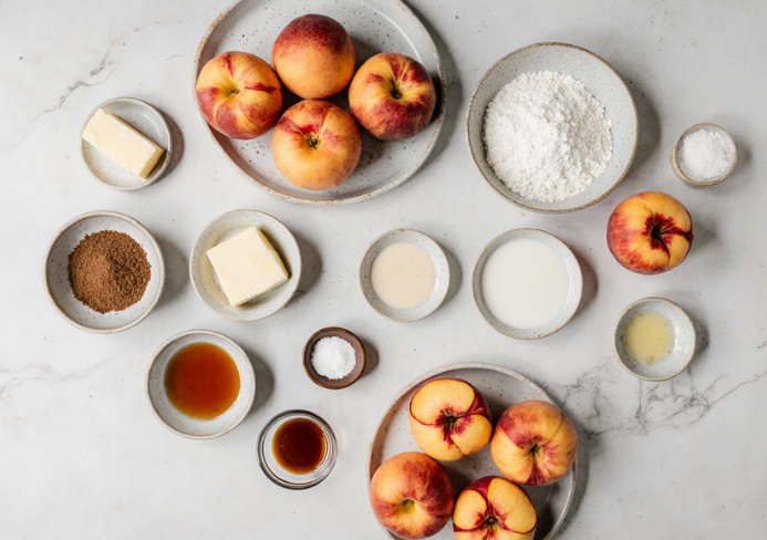 peach upside down cake