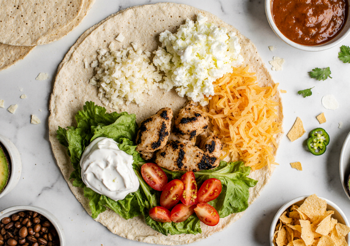 chipotle ranch grilled chicken burrito