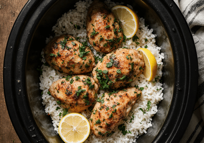 lemon herb chicken and rice