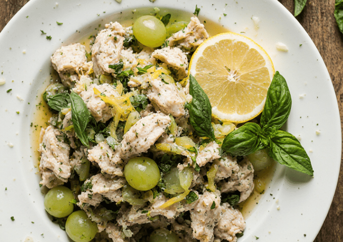 lemon basil chicken salad