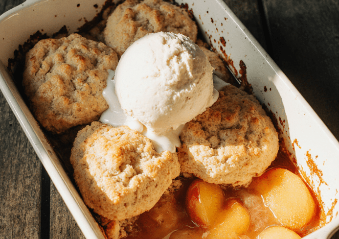 peach cobbler