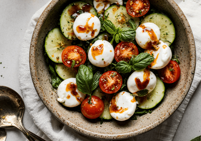 Cucumber Caprese Salad