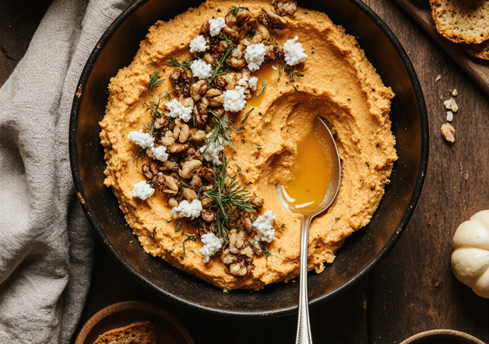 Pumpkin Whipped Feta Dip