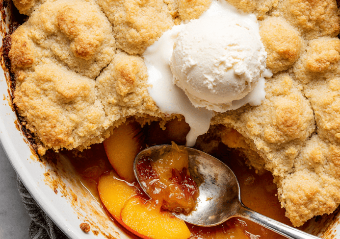 peach cobbler