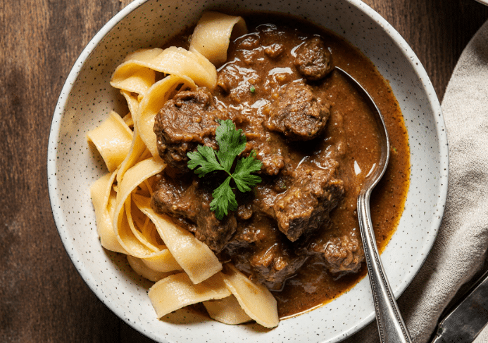 beef and noodles