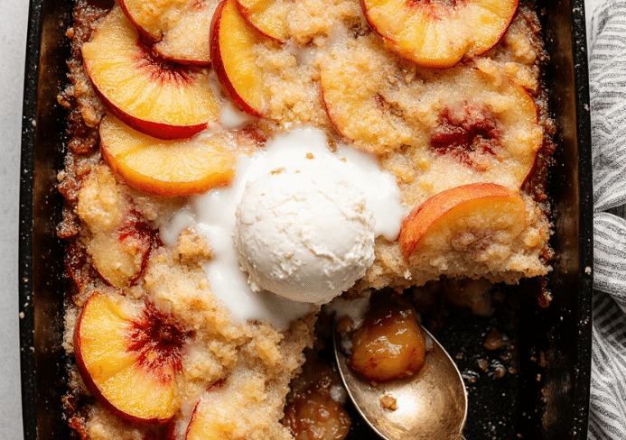 peach cobbler