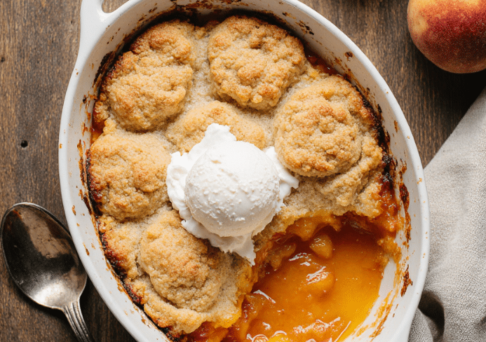 peach cobbler