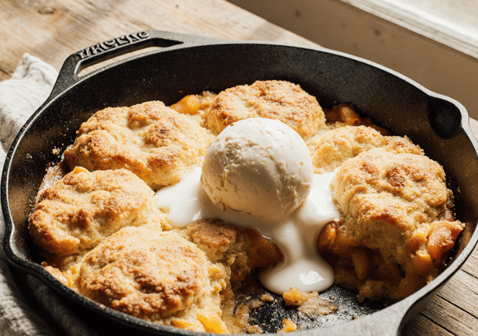 peach cobbler