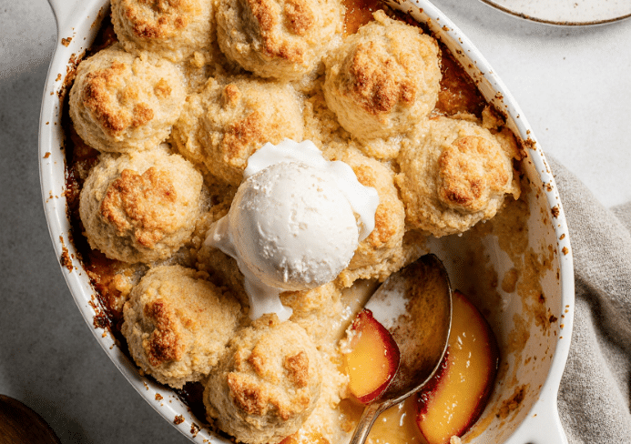 peach cobbler