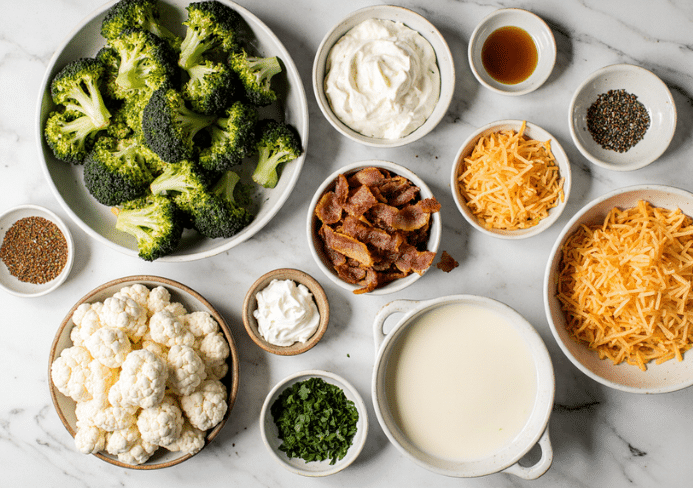 Cauliflower Broccoli Casserole