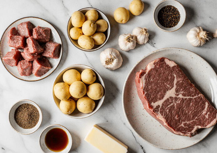 garlic butter beef bites