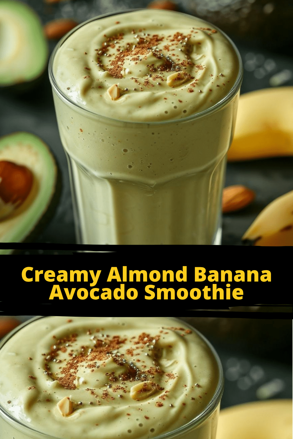 Healthy Morning Smoothie Healthy Almond Banana Avocado Smoothie for Breakfast
