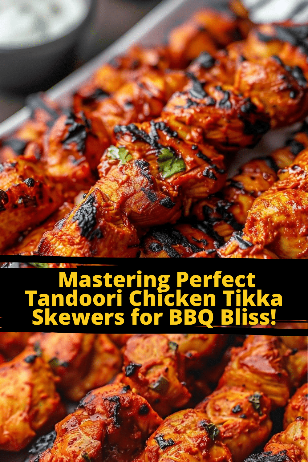Spicy Tandoori Chicken Bites Juicy Tandoori Chicken Tikka Skewers with Spicy Marinade