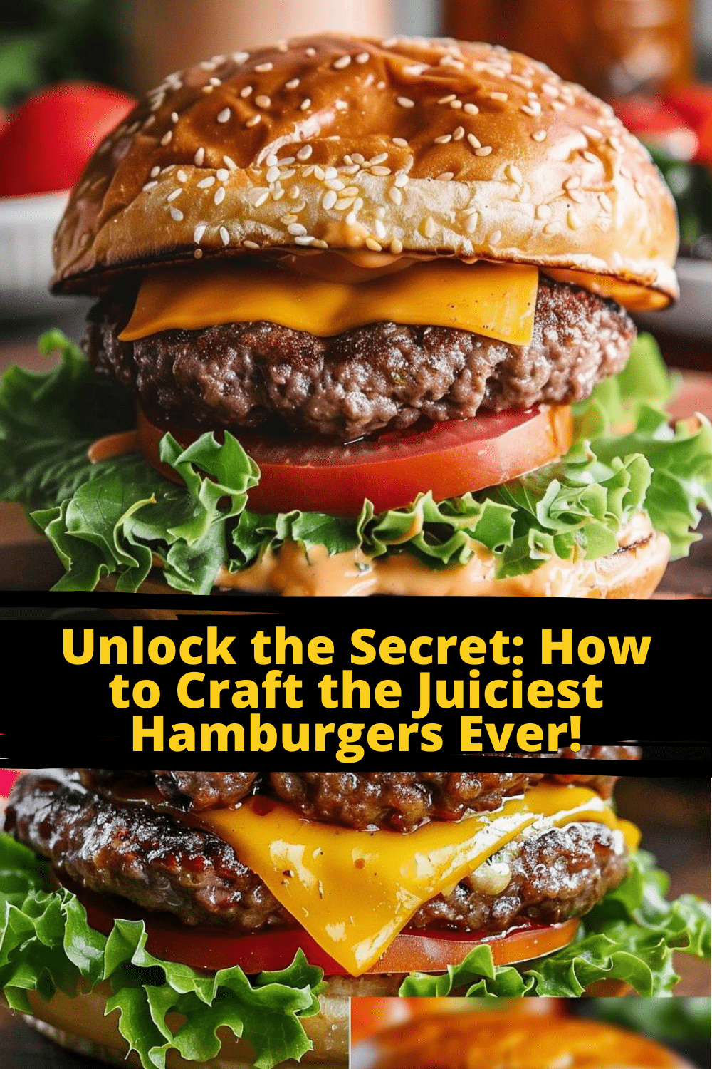 Classic Tasty Hamburgers classic tasty hamburgers with lettuce and tomatoes