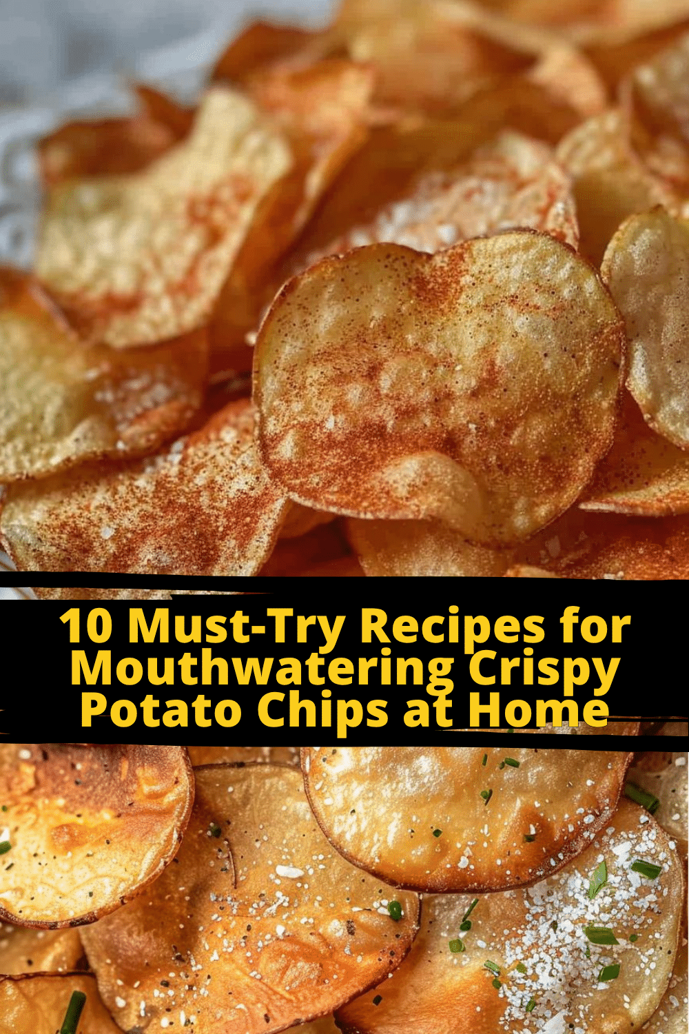 Air Fryer Crispy Potato Chips Air-fried crispy potato snacks on a plate