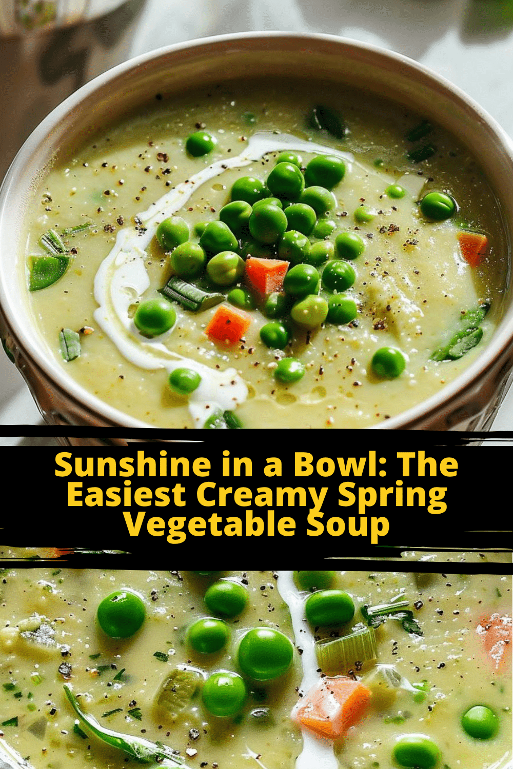 Quick Homemade Cream of Spring Vegetable Soup