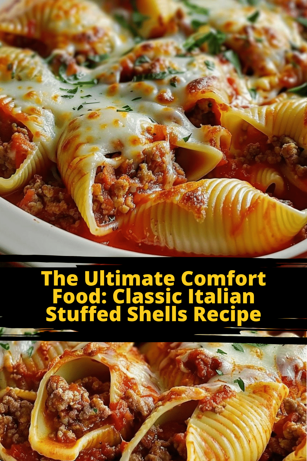 Traditional Italian Stuffed Pasta Shells with Ground Beef Recipe