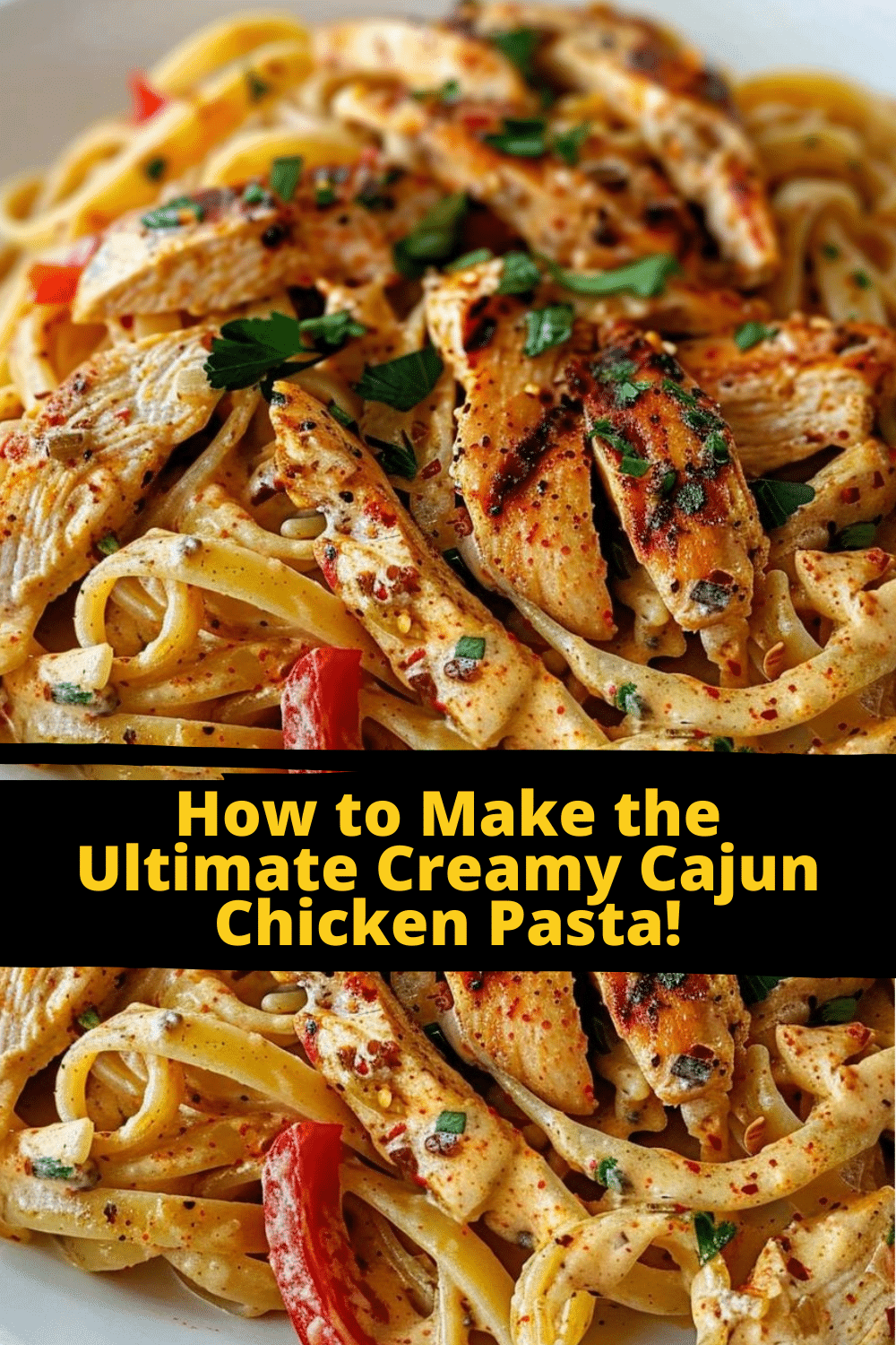 One-Pot Cajun Chicken Pasta One-Pot Creamy Cajun Chicken Pasta Serving