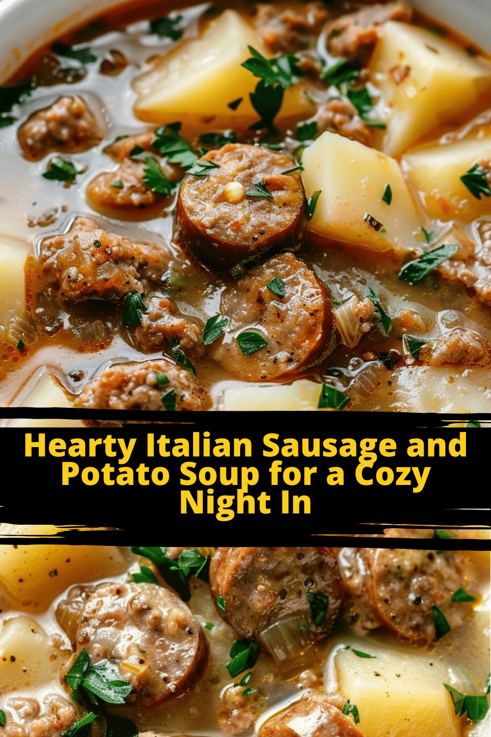 Creamy Italian Sausage and Potato Soup with Parmesan