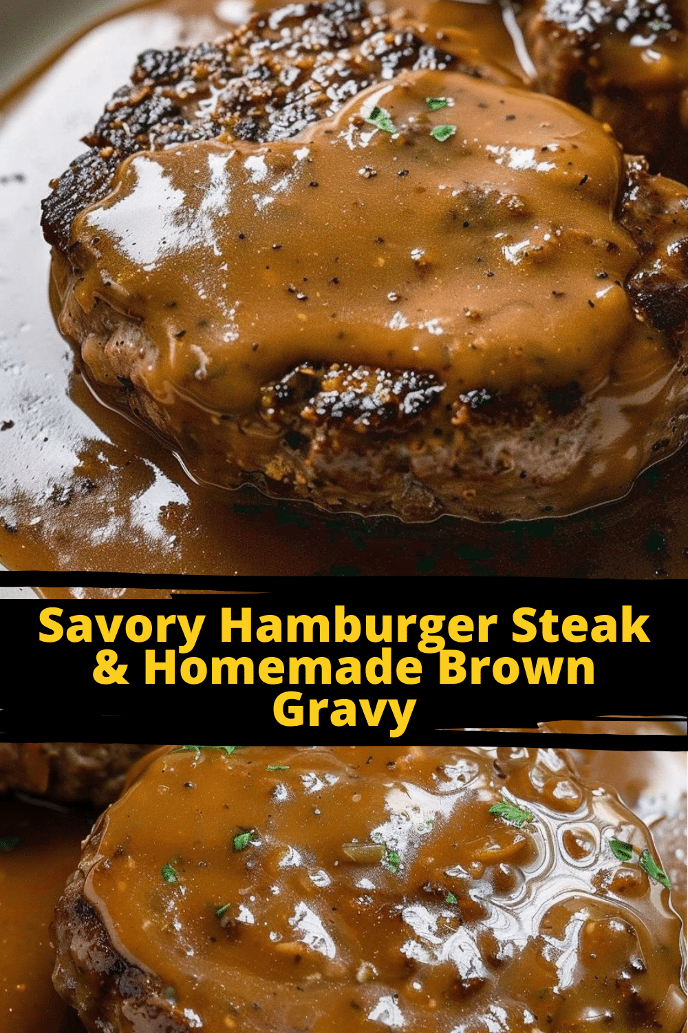 Quick Hamburger Steak Dinner Quick Hamburger Steak with Brown Gravy Recipe and sides